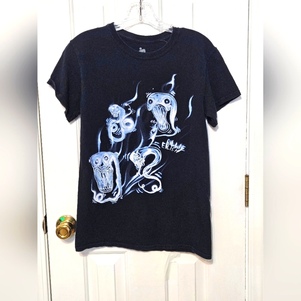 Billie Eilish Graphic Short Sleeve Tee in Black Small
